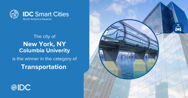 Read more about the article A Digital Twin Project Using the COSMOS Testbed Named Winner in IDC Smart Cities North America Awards